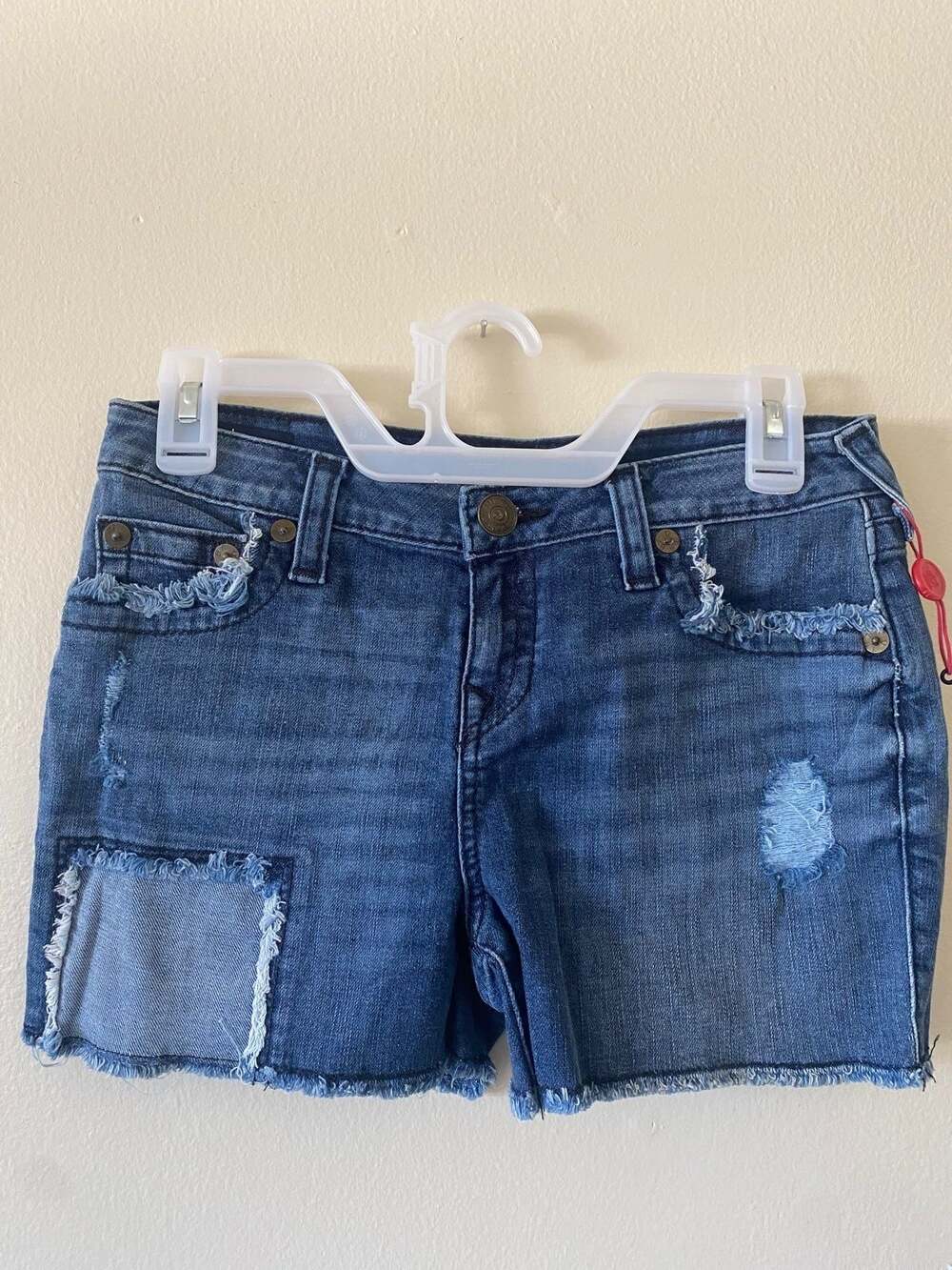 True Religion Bobby Short Distressed Denim Girls size 14